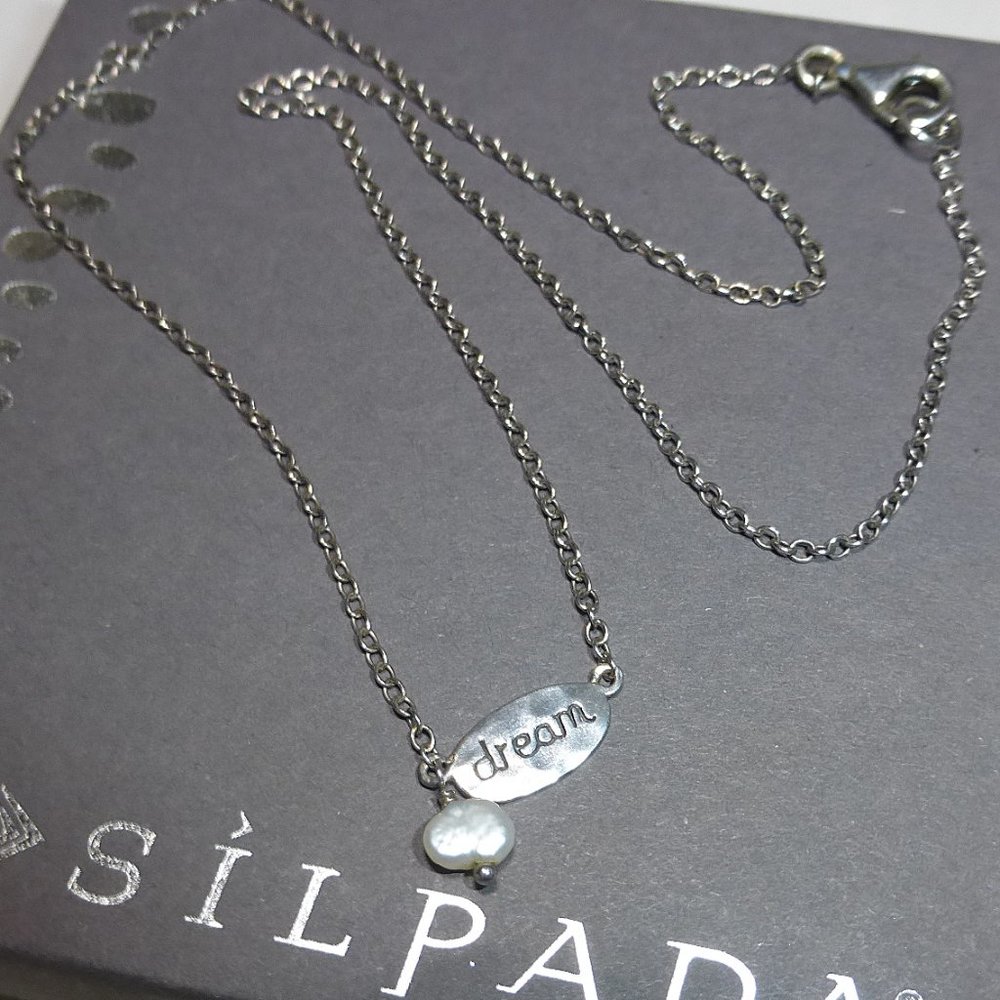 Silpada N2402 Sterling Silver Dream Pearl Necklace .925 - Picture 5 of 6